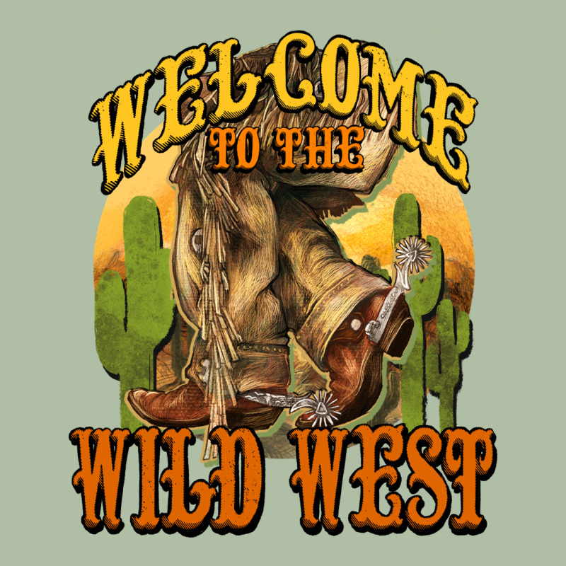 Welcome To The Wild West Cowboy Boots Urban Heavy Tee by HowdyJamesFarm | Teevron