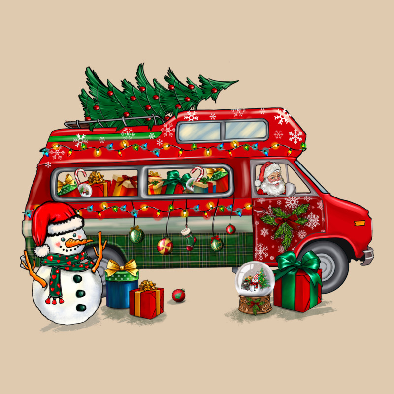 Christmas Santa Claus With Retro Van Heavyweight Sweatshirt by BundleAndBundleShop | Teevron