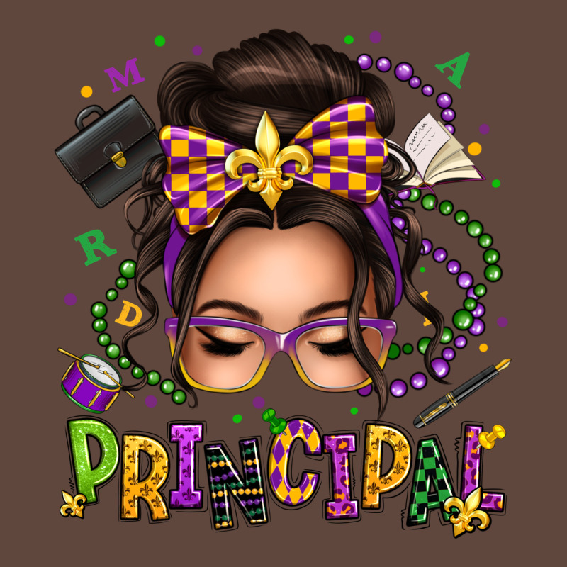 Mardi Gras Principal Caucasian Messy Bun Classic Tee by texasbilliewilder | Teevron