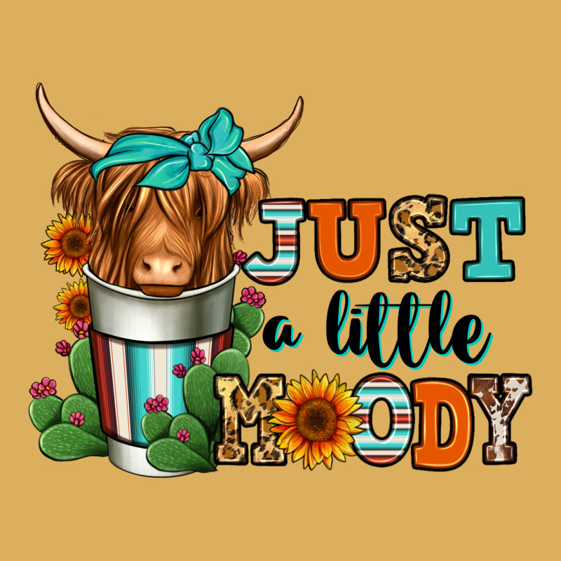 Just A Little Moody Coffee Cup Long Haired Cow Premium Hoodie by Jasminsmagicworld | Teevron