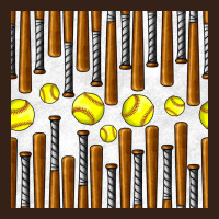 Softball Bat Seamless Pattern Heavy Core Tee | Teevron