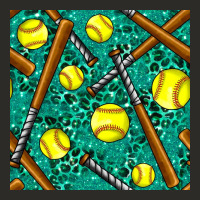 Softball Bat With Leopard And Glitter Seamless Pattern Heavy Core Tee | Teevron