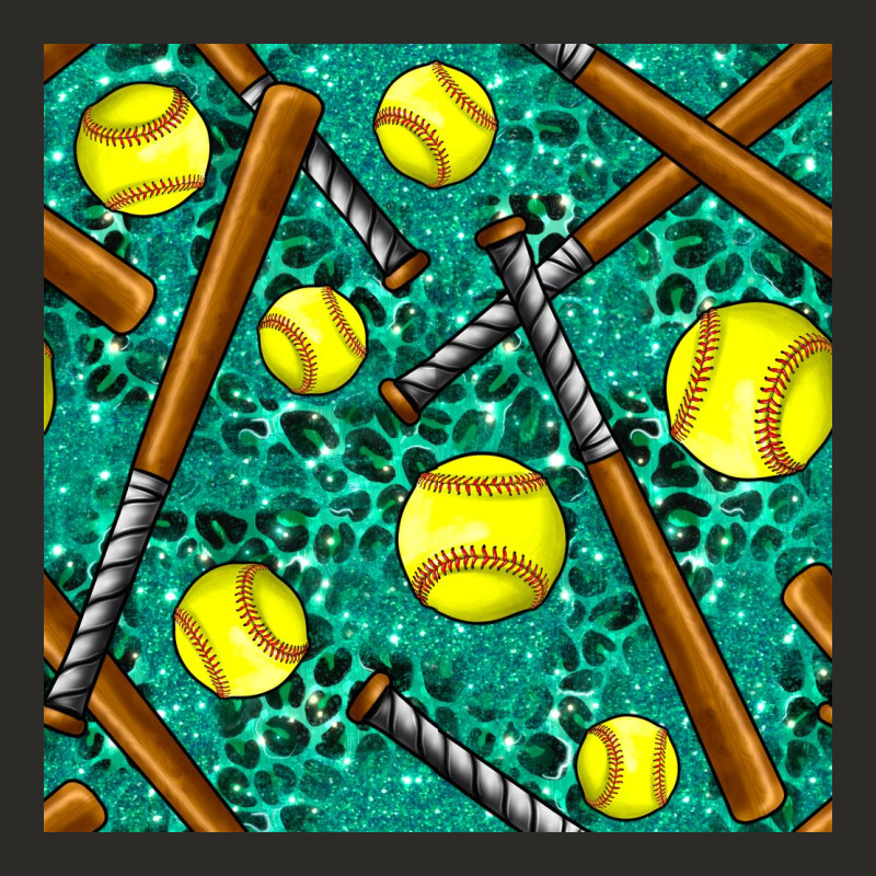 Softball Bat With Leopard And Glitter Seamless Pattern Heavy Core Tee by BundleAndBundleShop | Teevron