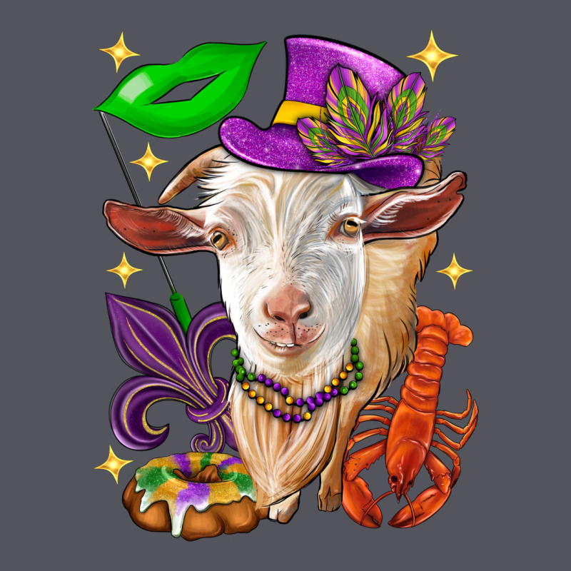 Mardi Gras Goat Vintage Hoodie by HowdyJamesFarm | Teevron