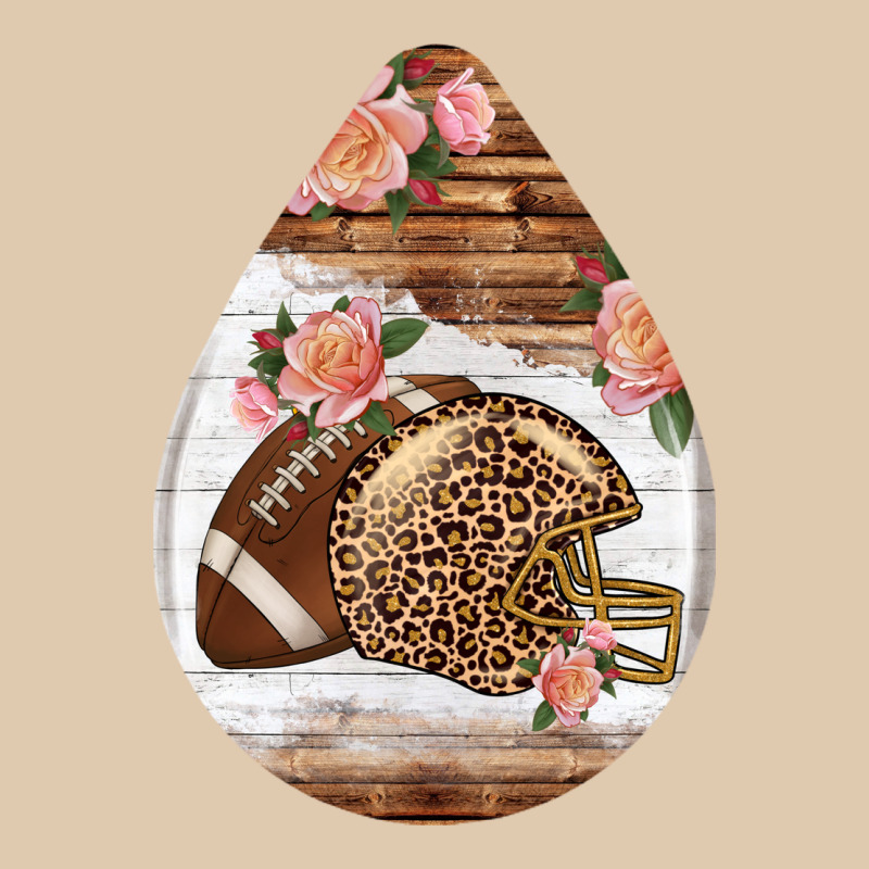 American Football And Western Roses Teardrop Heavyweight Sweatshirt by BundleAndBundleShop | Teevron