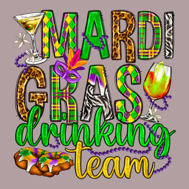 Mardi Gras Drinking Team Vintage Hoodie by HowdyJamesFarm | Teevron