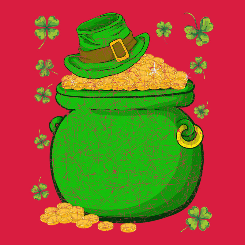 Ireland Leprechaun Hat Pot Of Gold Irish St Patricks Day Premium Hoodie by lanVoArt | Teevron