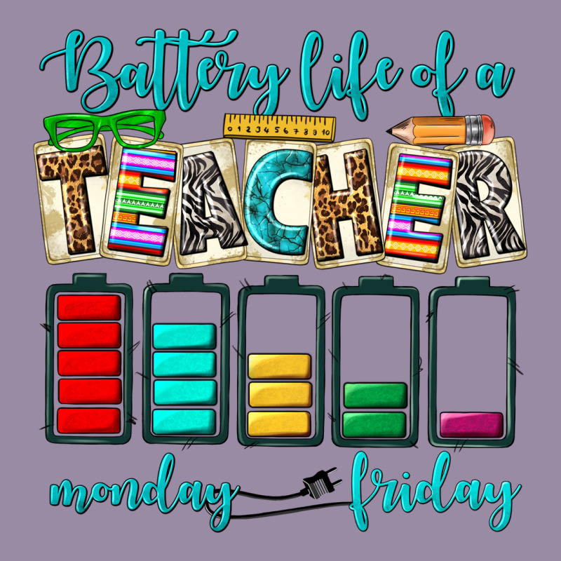 Battery Life Of A Teacher Monday Friday Classic Tee by NancyCooperArtShop | Teevron