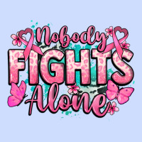 Nobody Fights Alone Cancer Awareness Urban Heavy Tee | Teevron