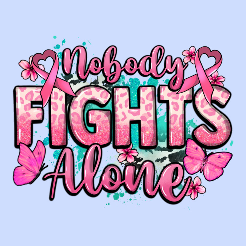Nobody Fights Alone Cancer Awareness Urban Heavy Tee by HowdyJamesFarm | Teevron