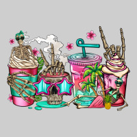 Skeleton Summer Coffee Cups Premium Tee | Teevron