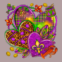 Mardi Gras Hearts Vintage Hoodie | Teevron