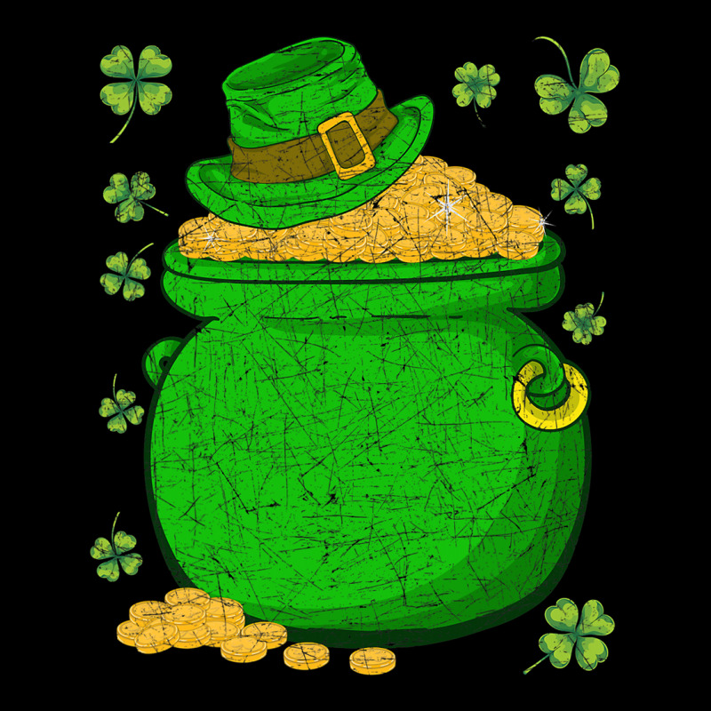 Ireland Leprechaun Hat Pot Of Gold Irish St Patricks Day Heavy Core Tee by lanVoArt | Teevron