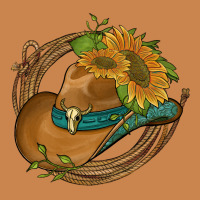 Western Hat With Sunflowers And Rope Heavyweight Hoodie | Teevron