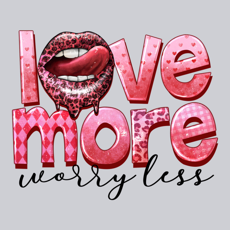 Love More Worry Less Heavyweight Sweatshirt by FaDigitalArtStudio | Teevron