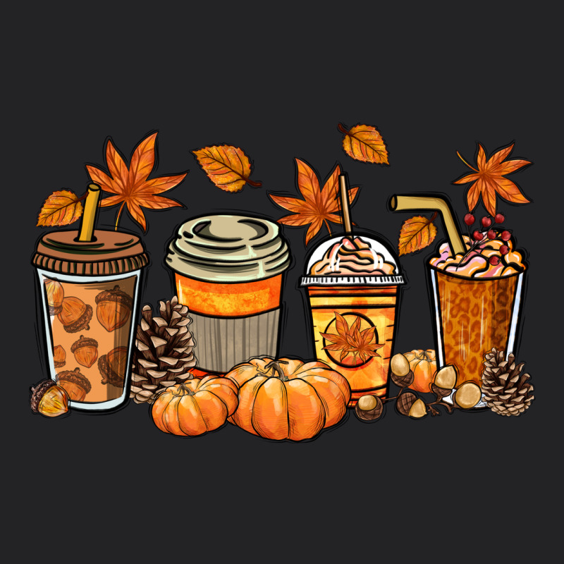 Fall Coffee Cups Vintage Tee by NancyCooperArtShop | Teevron