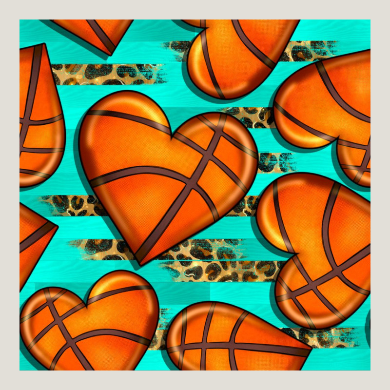 Basketball Hearts With Leopard Seamless Pattern Heavy Core Tee by BundleAndBundleShop | Teevron