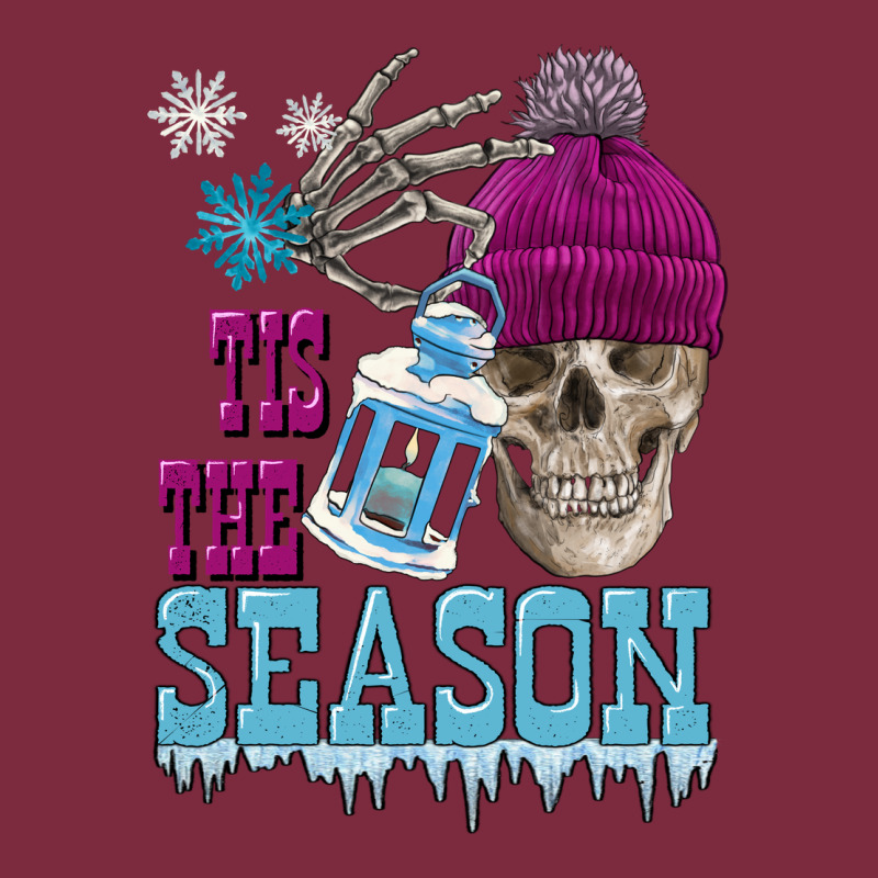 Tis The Season Winter Skull Premium Hoodie by FaDigitalArtStudio | Teevron