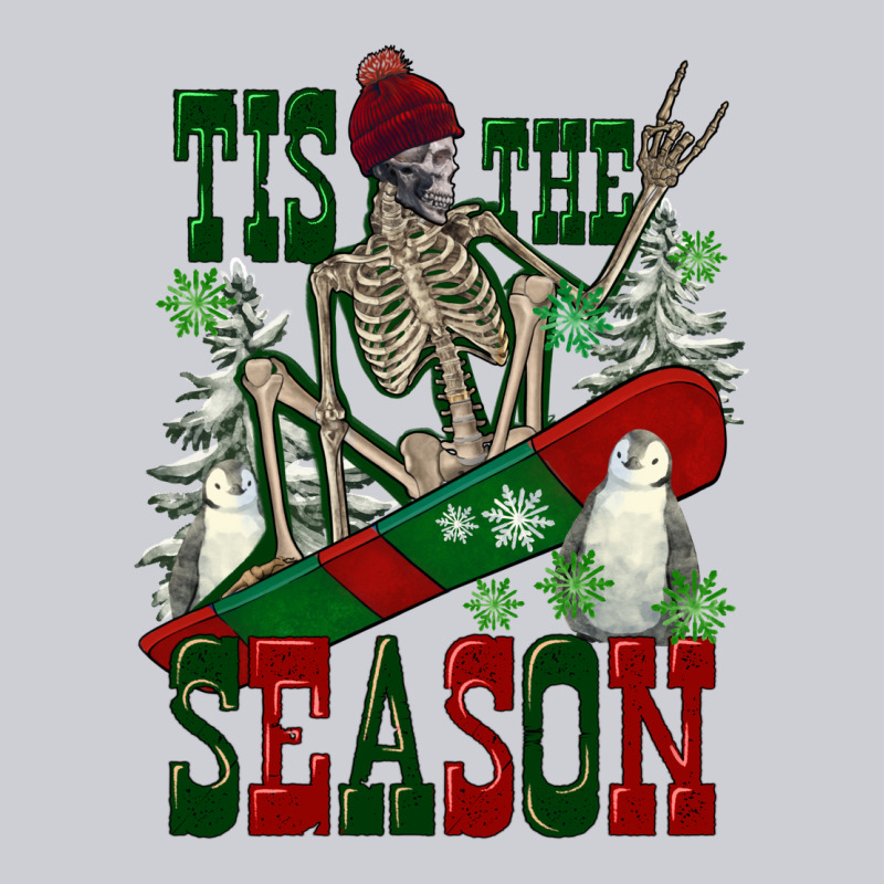 Tis The Season Skeleton Snowboard Heavyweight Sweatshirt by FaDigitalArtStudio | Teevron