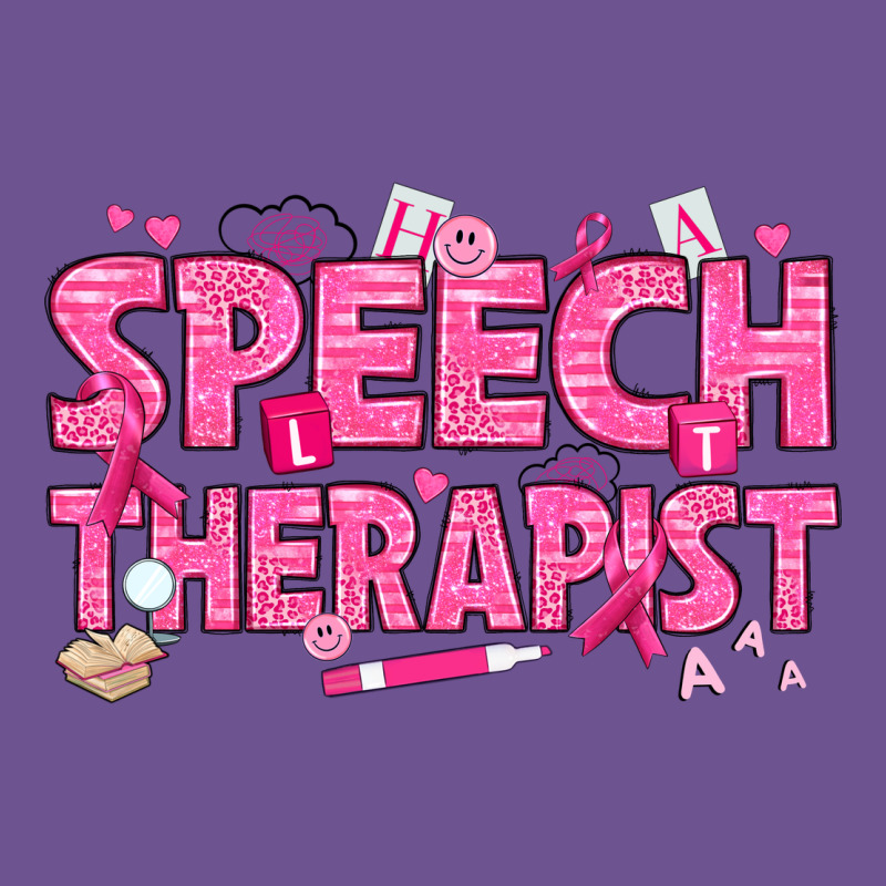 Breast Cancer Speech Therapist Vintage Tee by texasbilliewilder | Teevron