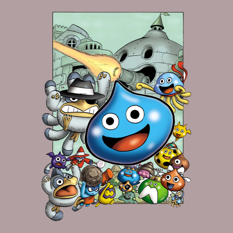 Dragon Quest Slime Print Vintage Hoodie by lanVoArt | Teevron