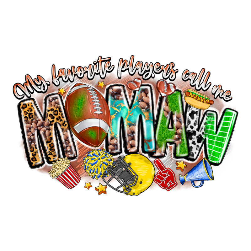 My Favorite Players Call Me Mawmaw Zipper Hoodie by CowhideDigitalArt | Teevron