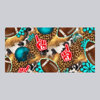 American  Football With Turquoise License Plate Heavyweight Sweatshirt | Teevron