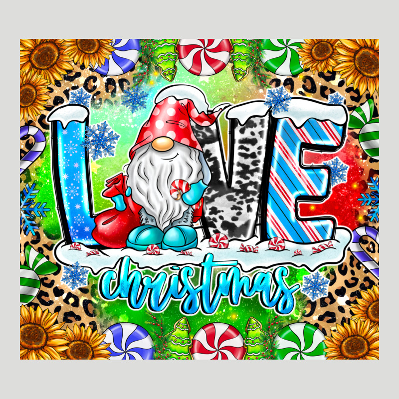 Love Christmas Gnome Zipper Hoodie by CowhideDigitalArt | Teevron