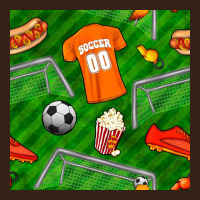 Soccer Ball Uniform And Shoes Seamless Pattern Heavy Core Tee | Teevron