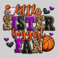 Little Sister Biggest Fan Basketball Premium Tee | Teevron