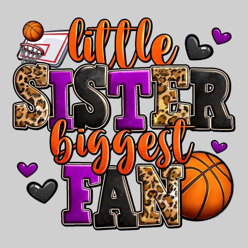 Little Sister Biggest Fan Basketball Premium Tee by Jasminsmagicworld | Teevron