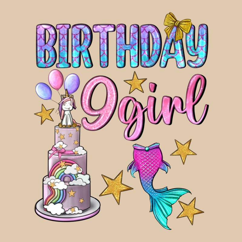 Birthday Girl 9 Heavyweight Sweatshirt by BundleAndBundleShop | Teevron
