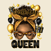 Birthday Queen Afro Messy Bun Premium Tee | Teevron