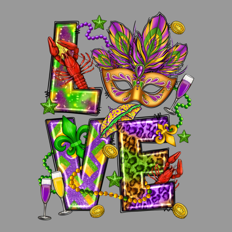 Mardi Gras Love Vintage Hoodie by HowdyJamesFarm | Teevron