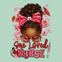 One Loved Nurse Afro Messy Bun Classic Tee | Teevron