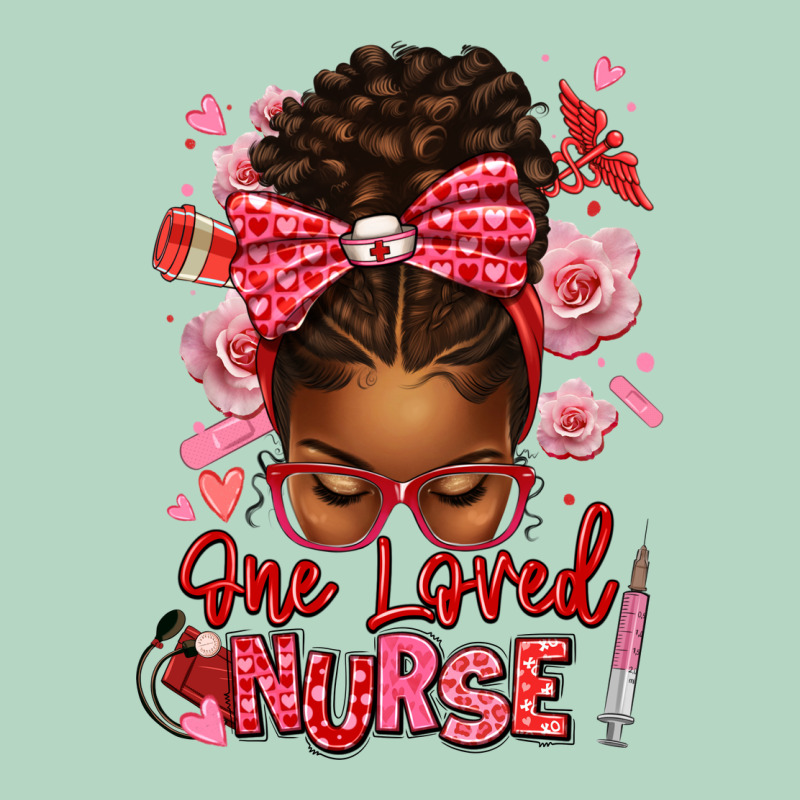 One Loved Nurse Afro Messy Bun Classic Tee by texasbilliewilder | Teevron