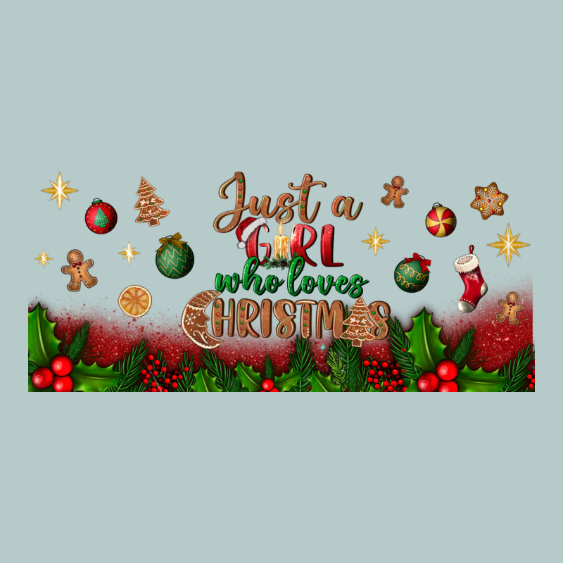 Just A Girl Who Loves Christmas Libbey Glass Heavy Core Tee by BundleAndBundleShop | Teevron