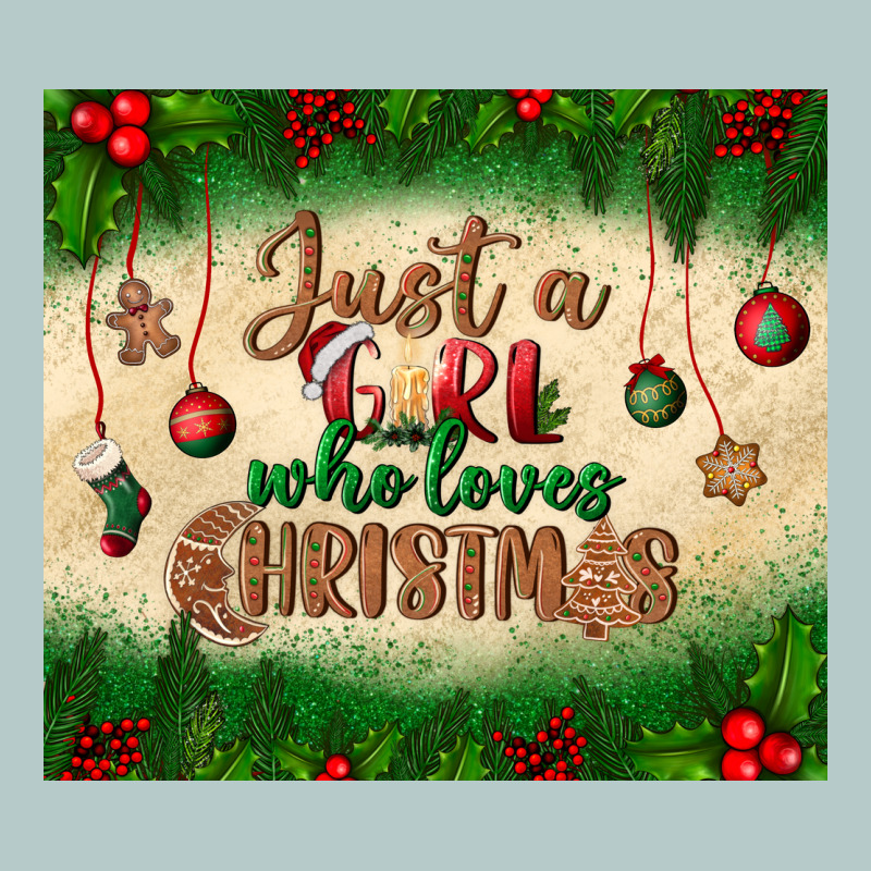 Just A Girl Who Loves Christmas Tumbler Heavy Core Tee by BundleAndBundleShop | Teevron