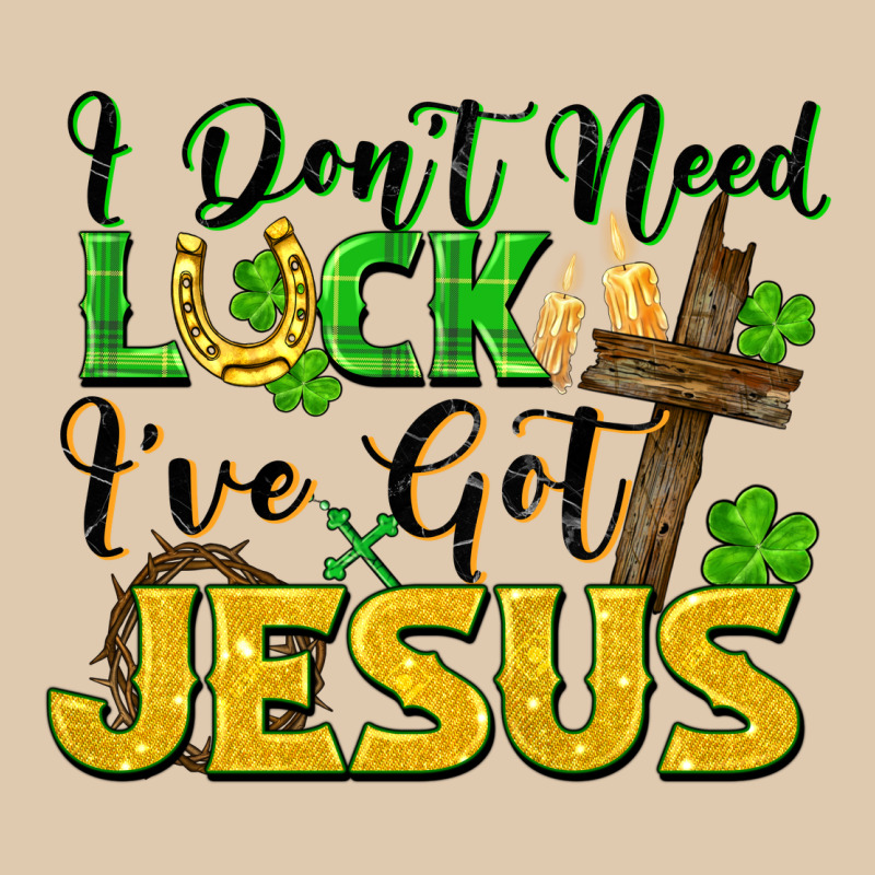 I Don't Need Luck I've Got Jesus Heavyweight Sweatshirt by FaDigitalArtStudio | Teevron