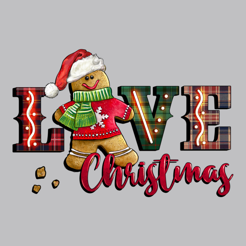 Love Christmas Gingerbread Long Sleeve Tee by CowGirlArtShop | Teevron