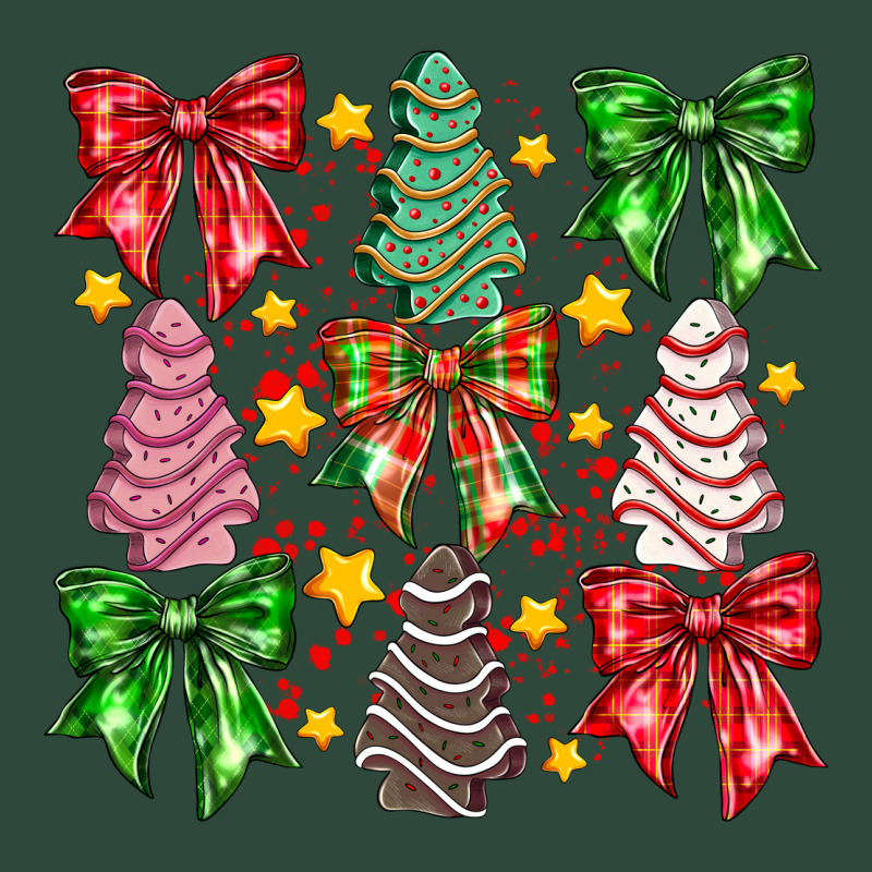 Christmas Cake Bow Zipper Hoodie by CowhideDigitalArt | Teevron
