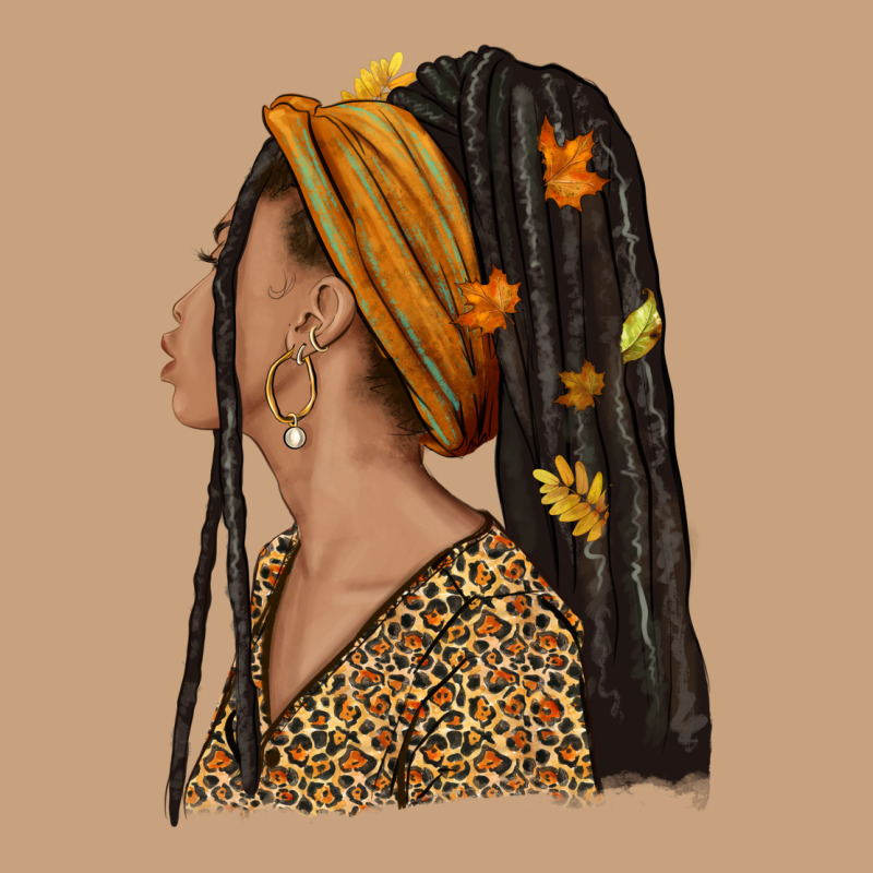 Fall Afro Woman Vintage Tee by NancyCooperArtShop | Teevron