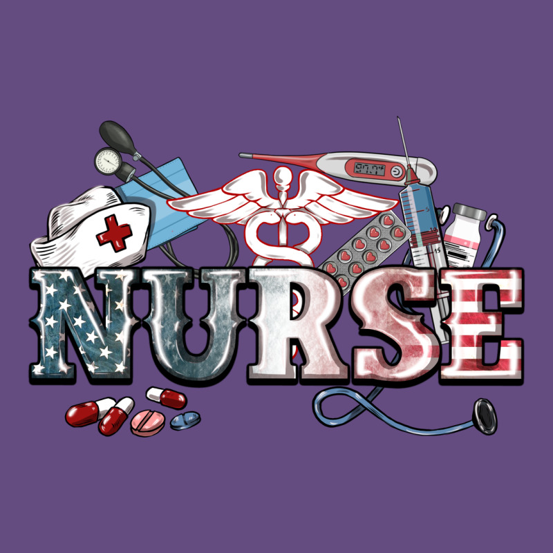 American Nurse 4th Of July Vintage Hoodie by HowdyJamesFarm | Teevron