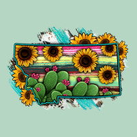 Montana Map Sunflower Cactus Serape Classic Tee | Teevron