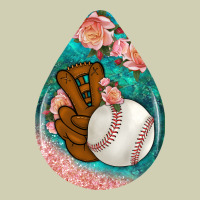 Baseball And Western Roses Teardrop  3 Heavy Core Tee | Teevron