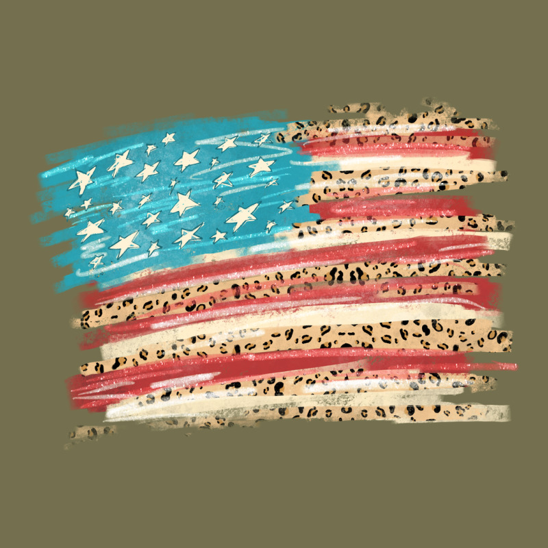 American Flag With Leopard Vintage Hoodie by HowdyJamesFarm | Teevron