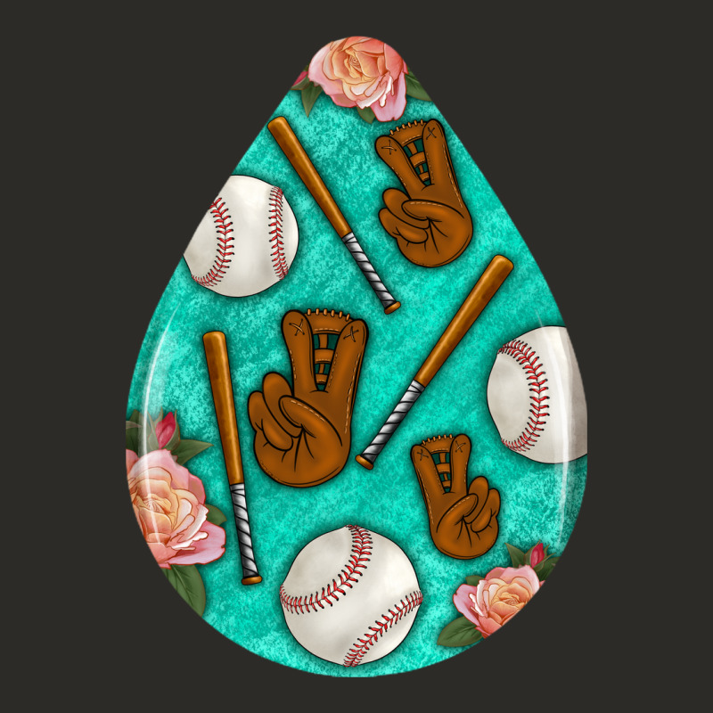 Baseball And Western Roses Teardrop  5 Heavy Core Tee by BundleAndBundleShop | Teevron