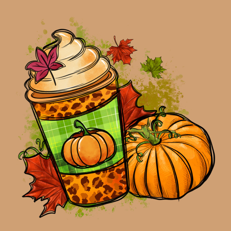 Fall Pumpkin Coffee Vintage Tee by NancyCooperArtShop | Teevron