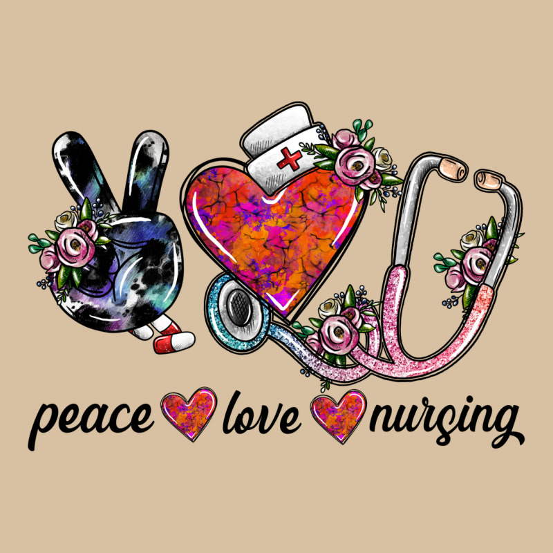 Peace Love Nursing Heavyweight Hoodie by SublimationCraftShop | Teevron