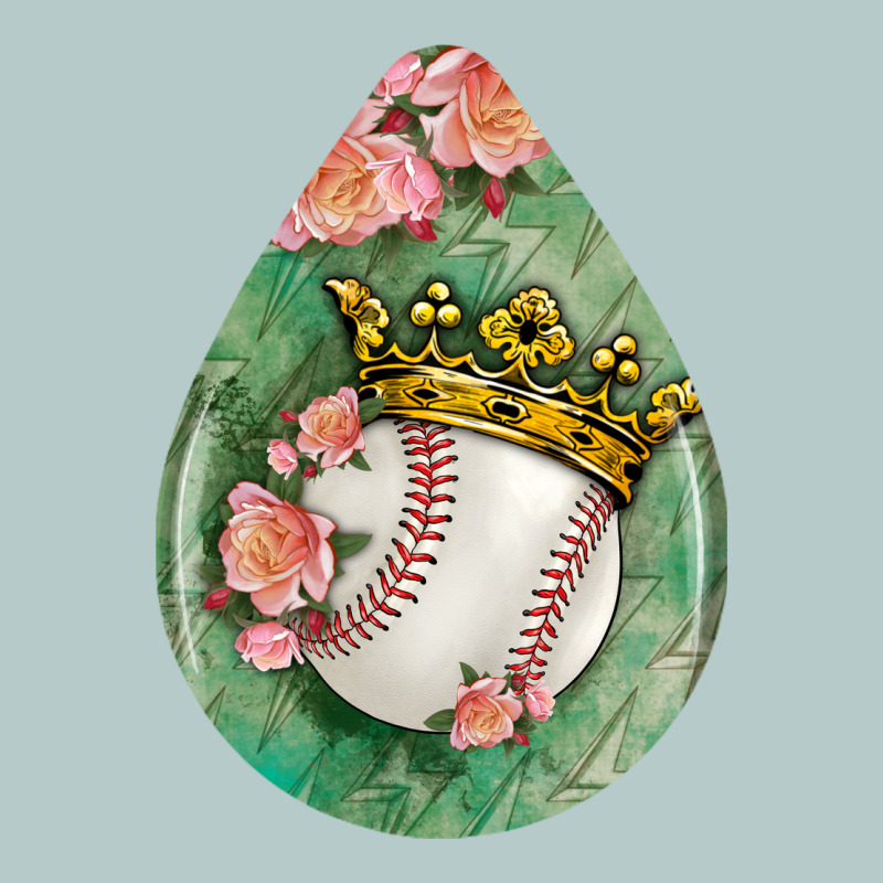 Baseball And Western Roses Teardrop  6 Heavy Core Tee by BundleAndBundleShop | Teevron